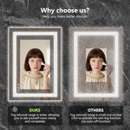 Sweetcrispy 32"x40" Smart Anti-Fog LED Bathroom Mirror - Image 5