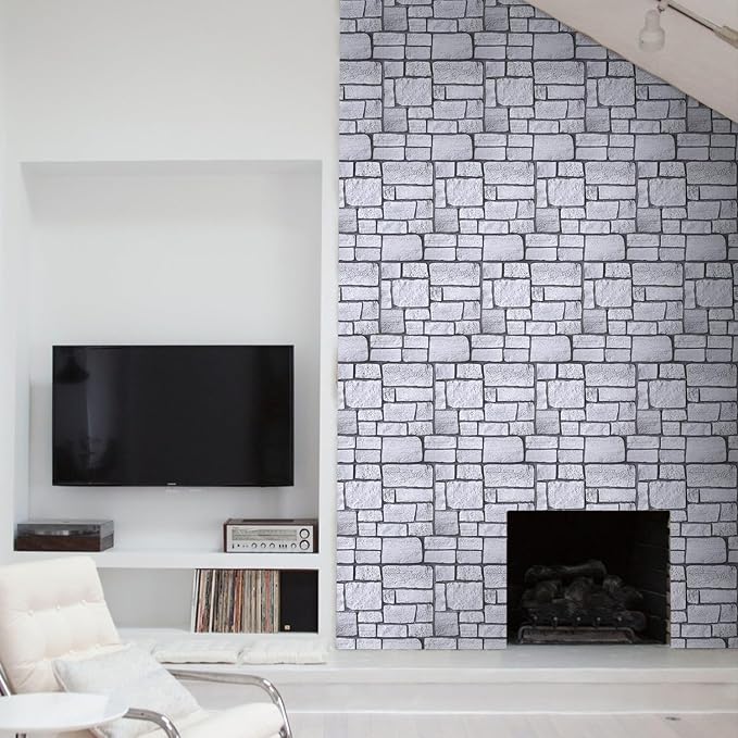 Commomy 3D Faux Stone Wall Panel Peel and Stick Wall Tiles - Image 9