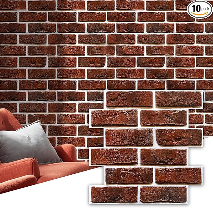Commomy Peel and Stick Brick Backsplash by CommomyDecor