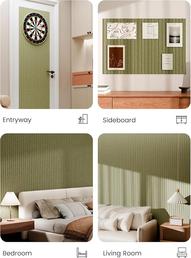 Bumusty Large Cork Board Alternative-36 x 24" Felt Bulletin Board Tiles - Image 5