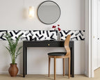 FLFK Black and White Design Wallpaper Border - Image 4