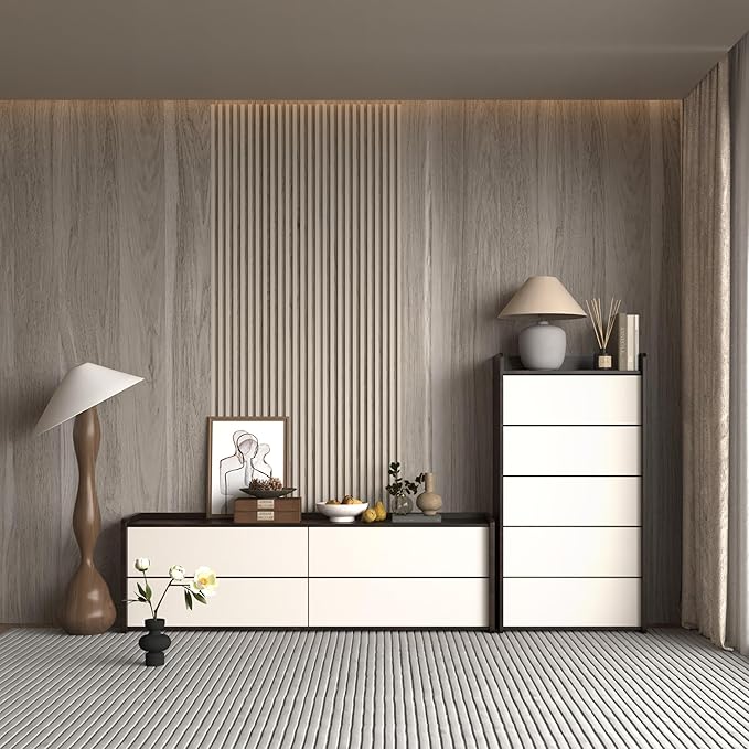 Light Wood Contact Paper for Cabinets Wood Grain Vinyl Wrap Grey Wood Wallpaper - Image 2