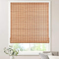 LazBlinds No Tools No Drill Bamboo Roller Shades, Custom Cordless Bamboo Blinds by LazBlinds
