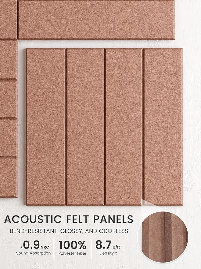 Bumusty Large Cork Board Alternative-48 x 36" Felt Bulletin Board Tiles - Image 3