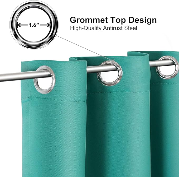 ChrisDowa Grommet Blackout Curtains - Image 2
