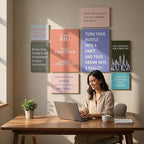 Office Motivational Canvas Wall Art Set of 8 - Image 2