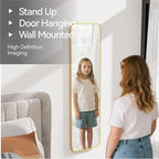 SCWF-GZ 47x14 Mirror Rectangle Full Body Length Door Hanging Wall Mounted - Image 9
