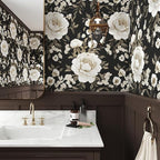 Laatse Boho Wallpaper Peel and Stick Dark Floral Wallpaper - Image 7