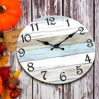 CHYLIN Wall Clock 12 Inch Bathroom Clock, Rustic Wall Clocks Battery Operated - Image 6