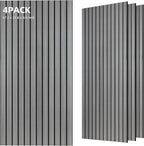 TO-TH Wood-Look Acoustic Panel, 4 Pack 47.2” x 23.6” Soundproof Wall Panels by TO-TH