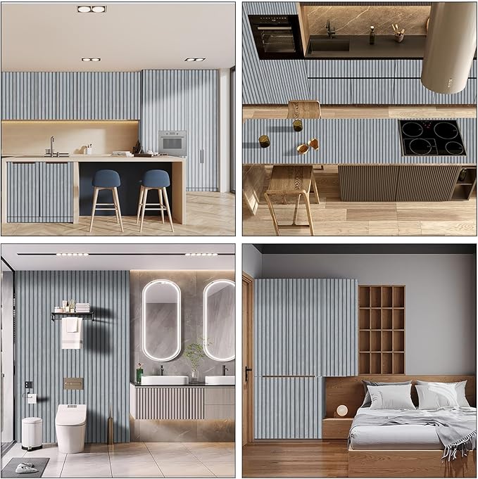 Peel and Stick Wood Slat Wall Panels - Image 3