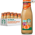 Starbucks Frappuccino, Coffee Drink, Pumpkin Spice, 13.7 fl oz Bottles (12 Pack), Iced Coffee