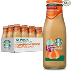 Starbucks Frappuccino, Coffee Drink, Pumpkin Spice, 13.7 fl oz Bottles (12 Pack), Iced Coffee