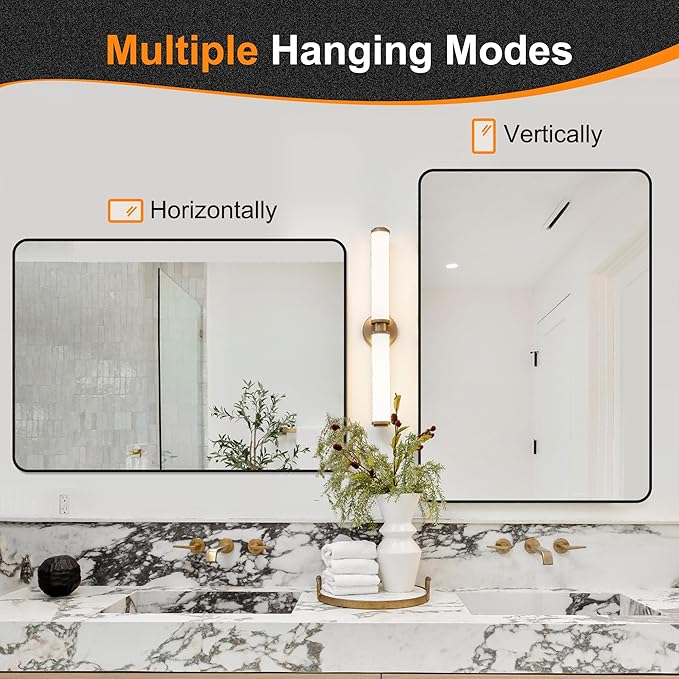 Delma Bathroom Mirror, High-Definition Vanity Mirror, Versatile Mirror - Image 7