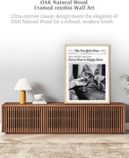 iHery Unframed Trendy NewsPaper Black Wall Art Prints Set of 1, 12x16in Canvas - Image 5