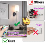 YHCDLAMP Battery Operated Wall Sconce Light - Image 5
