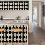 Simon&Siff Retro Checkered Peel and Stick Wallpaper Black and White Cream - Image 7