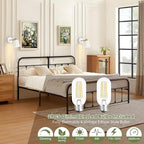 Lomoky Dimmable Wall Sconces Set of 2, Adjustable Angle Wall Lights - Image 6
