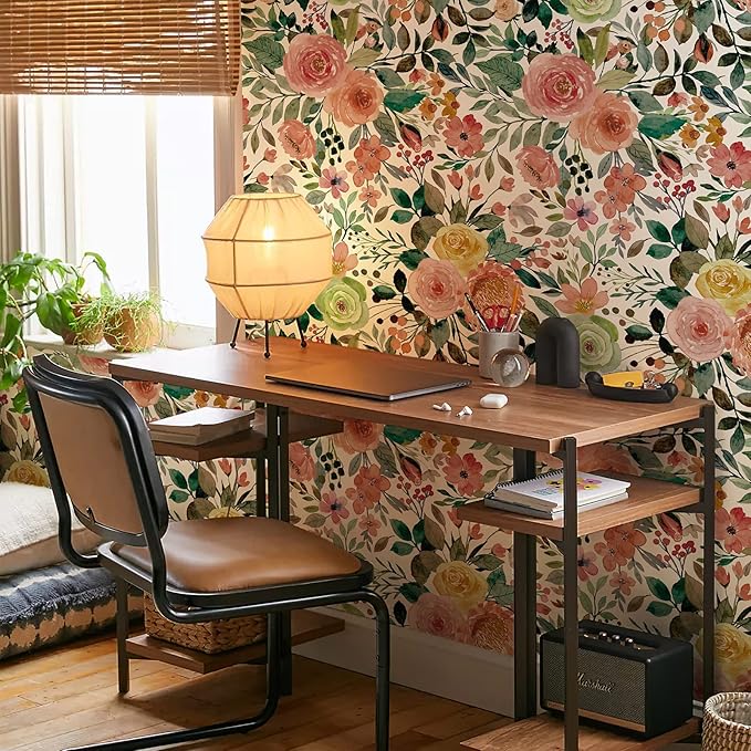 Floral Pattern Self-Adhesive Contact Paper, Oil and Water Resistant Drawer - Image 8