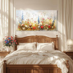 SERIMINO Modern Wildflower Wall Art, Rustic Botanical Floral Extra Large Artwork - Image 4