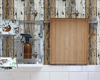 FLFK Wood Wallpaper Peel and Stick Removable Rustic Wallpaper 16" x 384" Vinyl - Image 4