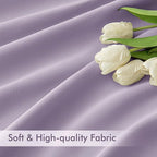 MIULEE Lilac Back Tab Blackout Curtains 120 Inch Long 2 Panels Set - Image 6