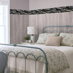 Stone Wallpaper Border 196x4 Inch Peel and Stick Wall Border Dark Slate Rock - Image 7