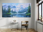 Ardemy Forest Landscape Canvas Painting 48"x24" - Image 5