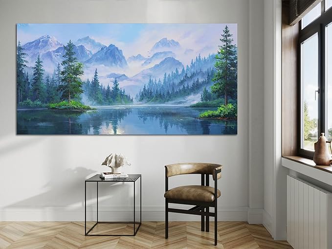 Ardemy Forest Landscape Canvas Painting 48"x24" - Image 5