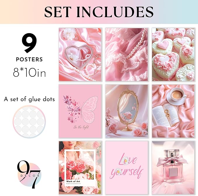 97 Decor Pink Coquette Room Decor Aesthetic - Image 2