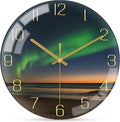 VIKMARI 10 Inch Modern Wall Clock, Aesthetic Black and Gold Decor Accessories by VIKMARIWallClock