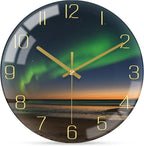 VIKMARI 8 Inch Modern Wall Clock, Aesthetic Black and Gold Decor Accessories by VIKMARIWallClock