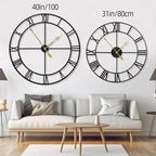 LEIKE 40 Inch Extra Large Modern Wall Clock, Oversize Rustic Round Nearly - Image 2