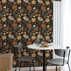 Simon&Siff Boho Peel and Stick Wallpaper, 17.3" x 80" Sun Floral Retro Contact - Image 3