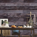 WENMER 17.71" x 118.1" Grey Wood Peel and Stick Shiplap Self-Adhesive Wallpaper - Image 2