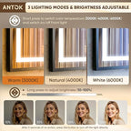 Antok 55X40 LED Bathroom Mirror - Image 6