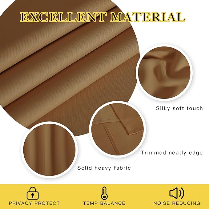 NICETOWN Sliding Door Window Treatment Blackout Patio Door Curtain Panels - Image 2