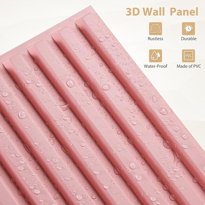 Heikki 30 Pack 3D Wall Panel for Interior Wall Décor, PVC Flower Textured Wall - Image 2