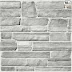 COMSTICKC Peel and Stick Faux Stone Wall Sticker Wall Panels, Not Real Stone by COMSTICKCDECOR