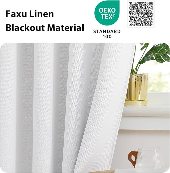 NICETOWN Faux Linen Curtain Valances - Image 5