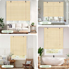 Bamboo Roll Up Shades for Windows 32Wx72L, Light Filtering Hanging Window Blinds - Image 6