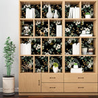 Black Floral Wallpaper Peel and Stick, Vintage Dark Green Leaves - Image 5