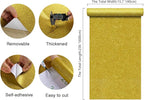 CHIHUT 15.7''x236'' Glitter Contact Paper Gold Glitter Wallpaper Stick and Peel - Image 9
