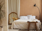 Brown Contact Paper Textured Beige Grasscloth Wallpaper Peel and Stick - Image 4