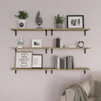 WOPITUES Wood Floating Shelves Set of 6, 24 inch Long Floating Shelves - Image 6