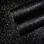CHIHUT Black Glitter Contact Paper 15.7''x236'' Self Adhesive Black Glitter by CHIHUT