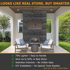 ROOMTEC 1-Pack Faux Stone Wall Covering Panels - Image 4
