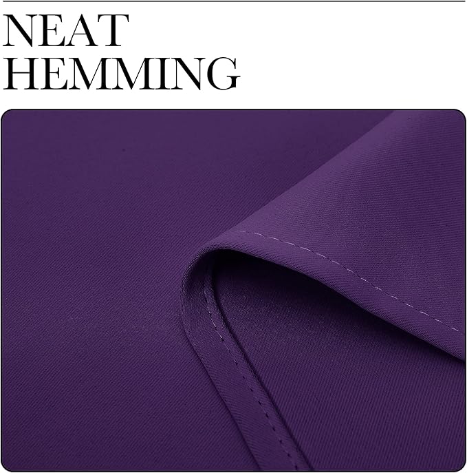 NICETOWN Blackout Curtains for Living Curtains, Royal Purple, 2 Panels - Image 6