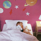 Rose Red Peel and Stick Self Adhesive Wallpaper - Image 2