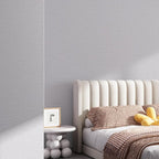 Grasscloth Peel and Stick Wallpaper 20.8"x394" Gray Thick Fabric Textured Linen - Image 5